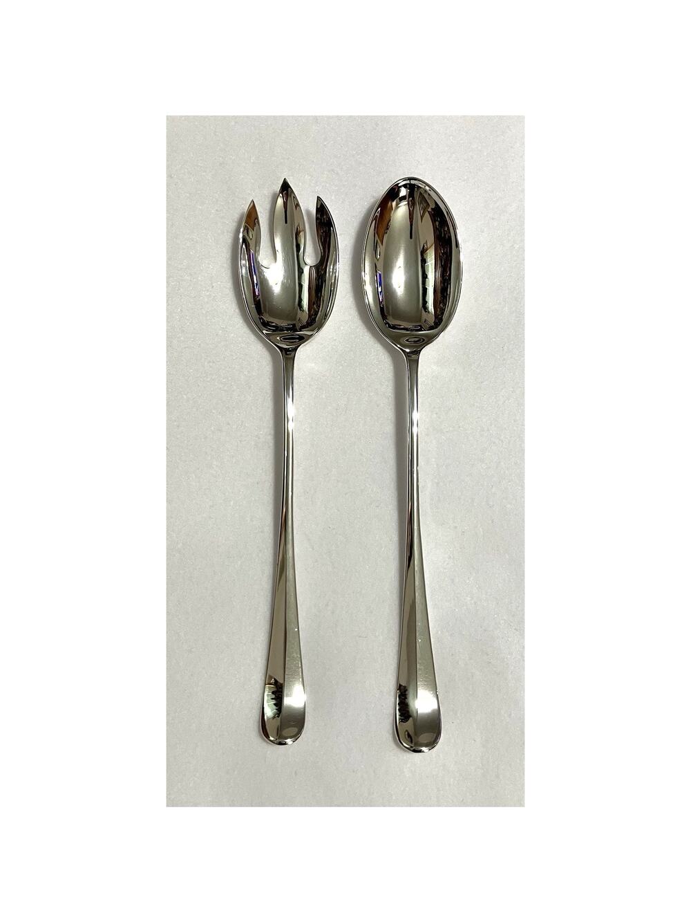 Godinger Silver Art 2-Piece Buffet/Salad Serving Set 13” Silverplate Queen Anne?